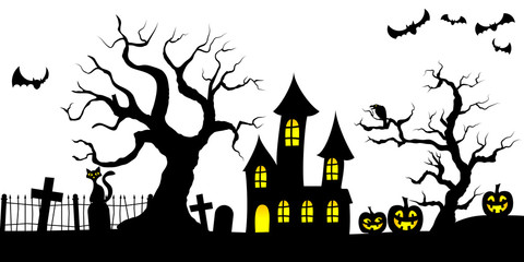 spooky halloween background