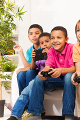 Fototapeta premium Gamers boys