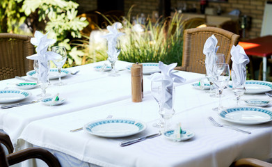 Fototapeta premium table in restaurant