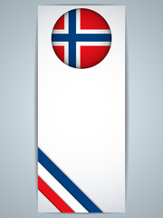 Norway Country Set of Banners