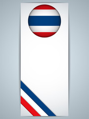 Thailand Country Set of Banners