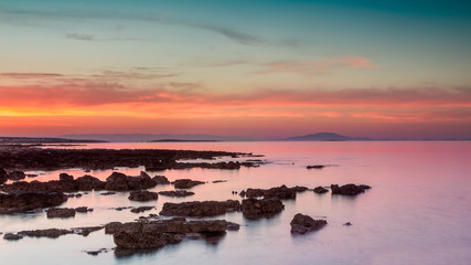 Fototapeta premium Dramatic sunrise over the sea
