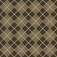 Seamless brown diamond pattern.