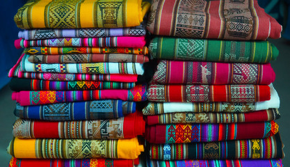 Colorful Peruvian textiles