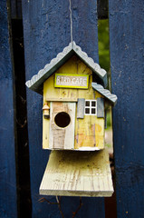 Wooden birdhouse called 