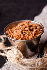 roasted sunflower seeds in a tiny bowel