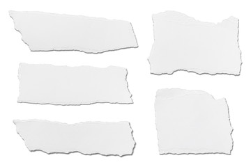 white paper ripped message background