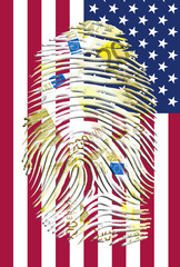 Euro Fingerprint and American Banner