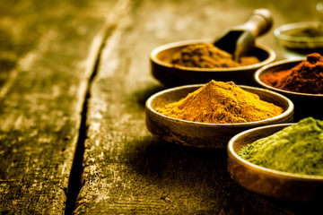 Bowl of Asian curry powder