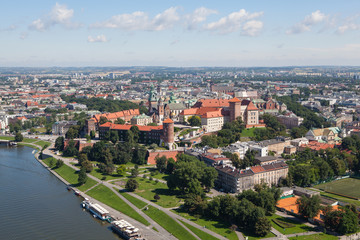 Naklejka na ściany i meble Miasto Wawel Polska Kraków