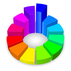 Obraz premium Circular diagram.