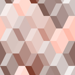 Abstrakcjonistyczny geometryczny bezszwowy wzór w różowym i brown, wektor - 55995344