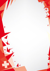 Obraz premium background origami of swiss