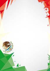 background origami of Mexico.