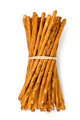 salty sticks isolated on white