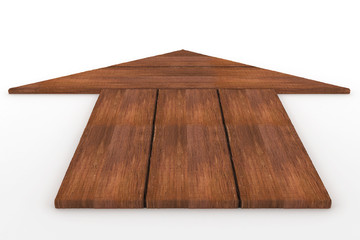 wooden arrow