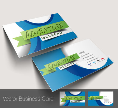Vector Travel Agent Business Card Set