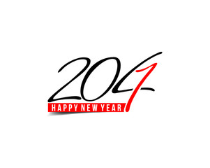 Happy new year 2014 text design.