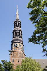 Obraz premium Kirche Sankt Katharinen in Hamburg