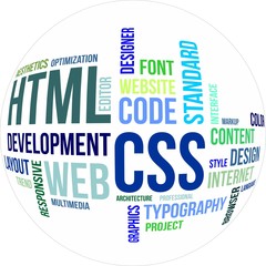 word cloud - html and css