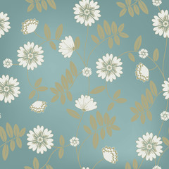 vector seamless flower background for your design