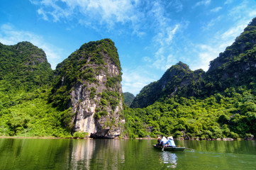 Floating travel in TrangAn,NinhBinh, Vietnam, Southeast Asia