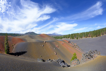 Fototapeta na wymiar Kolorowe malowane wydmy