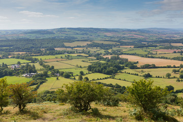 View from Quantocks Somerset England