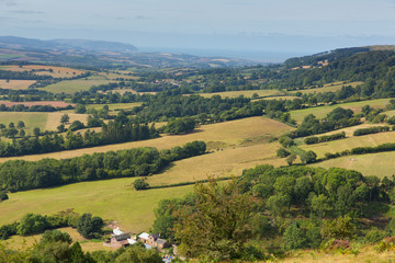 View from Quantock Hills Somerset England
