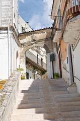 Alleyway. Monte Sant'Angelo. Puglia. Italy.