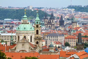 Naklejka na ściany i meble Stare Mesto (Old Town), widok, Praga, Republika Czeska