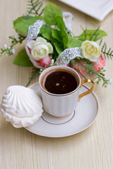 zephyr on a plate with flower