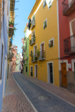 Colorful village street