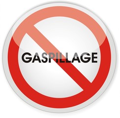 panneau gaspillage