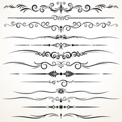 Ornamental Rule Lines in Different Design