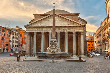 Pantheon in Rome, Italy - obrazy, fototapety, plakaty