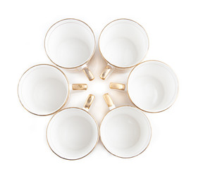 coffee  cups in circle