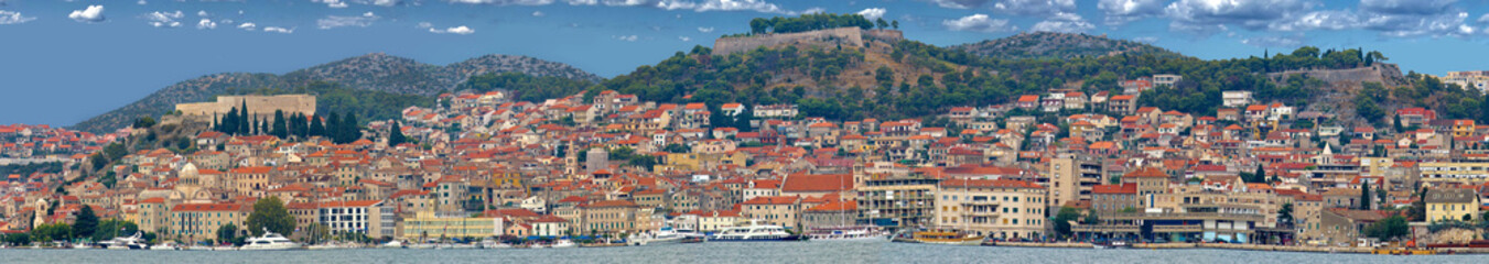 Fototapeta na wymiar Historic Town of Sibenik panorama