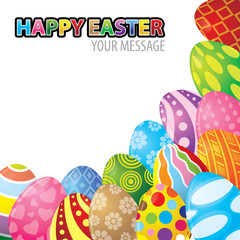 Easter egg background vector