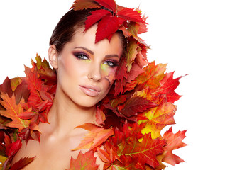 Autumn woman portrait