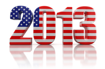 2013 and US flag