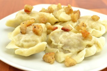 Dumplings with meat and cabbage