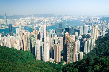 Naklejka premium Hong Kong