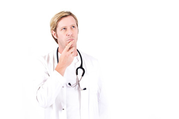 Fototapeta premium Successful doctor thinking