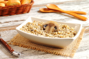 Homemade mushroom pate or spread