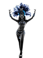 woman samba dancer silhouette