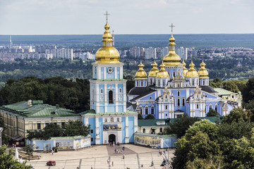 Fototapeta na wymiar Saint Michael's Golden-Domed Cathedral in Kyiv, Ukraine, Europe.