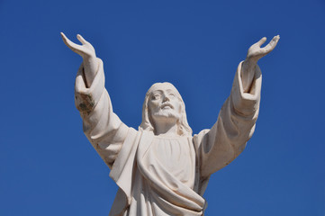 jesus christ marble statue