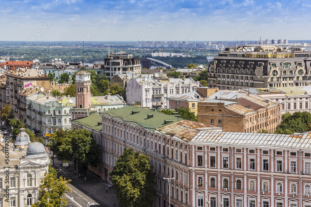 Wall mural Kiev panorama from Bell tower of Sophia Cathedral. Kiev, Ukraine