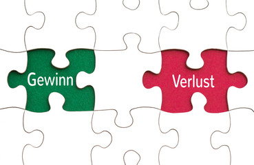 Fototapeta premium Gewinn - Verlust